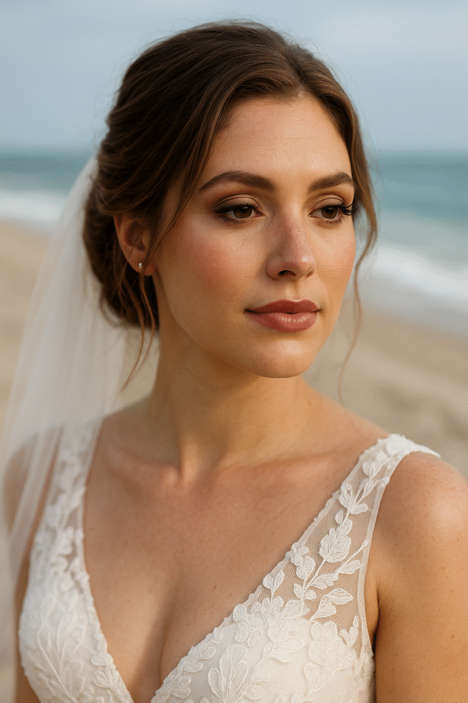 bridal hair soft waves Chicago
